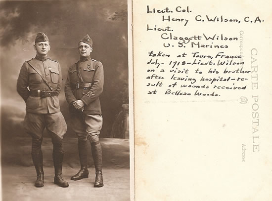 Claggett Wilson with his brother, Lieutenant Col. Harry C. Wilson