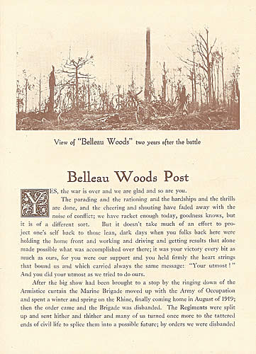 Belleau Woods Post page 1
