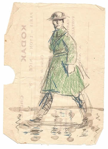 Sketches from the Front, France 1918