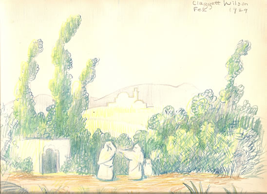 Claggett Wilson Landscape painting