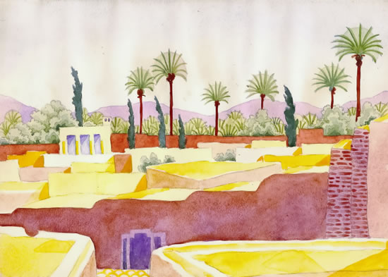 Claggett Wilson Landscape painting