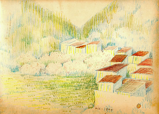 Claggett Wilson Landscape painting