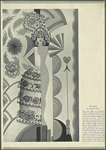 'Manola', Mural at the Chteau Madrid at Cannes