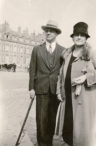 Claggett Wilson with his sister in Paris.